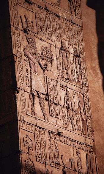 Egypt, archeology, hieroglyphs Wallpaper 1200x2000