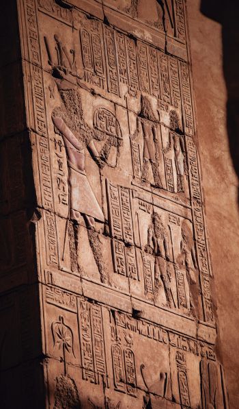 Egypt, archeology, hieroglyphs Wallpaper 600x1024