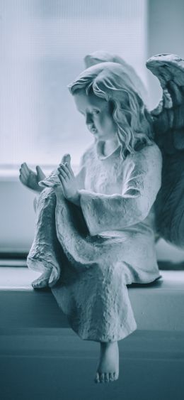 statue, angel, art Wallpaper 1080x2340