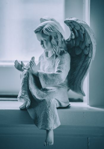 statue, angel, art Wallpaper 1668x2388