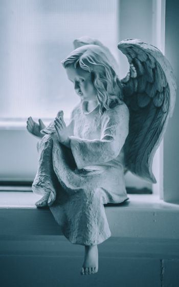 statue, angel, art Wallpaper 1600x2560