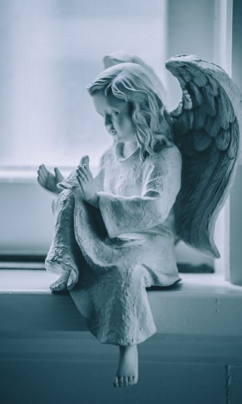 statue, angel, art Wallpaper 1200x2000