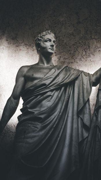 statue, art, dark Wallpaper 750x1334