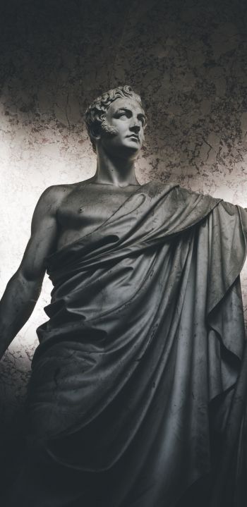 statue, art, dark Wallpaper 1080x2220