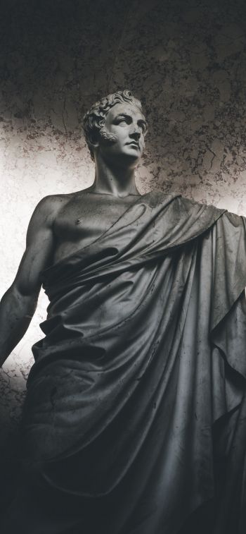 statue, art, dark Wallpaper 1125x2436