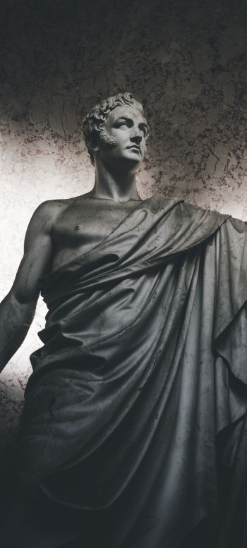 statue, art, dark Wallpaper 1440x3200