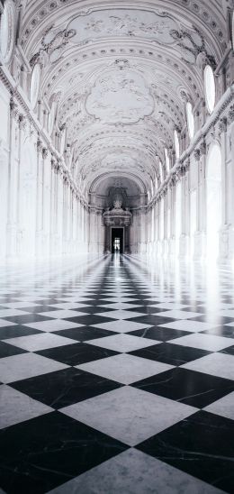 Venaria Reale, palace, white Wallpaper 720x1520