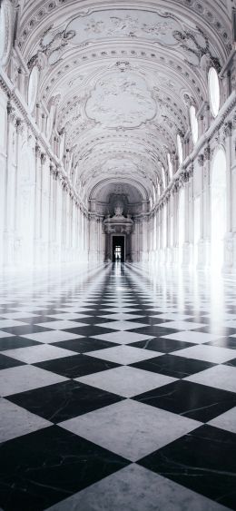 Venaria Reale, palace, white Wallpaper 1080x2340
