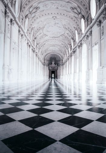 Venaria Reale, palace, white Wallpaper 1640x2360