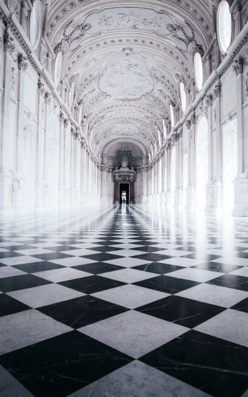 Venaria Reale, palace, white Wallpaper 1600x2560