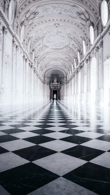 Venaria Reale, palace, white Wallpaper 1440x2560