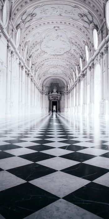 Venaria Reale, palace, white Wallpaper 720x1440