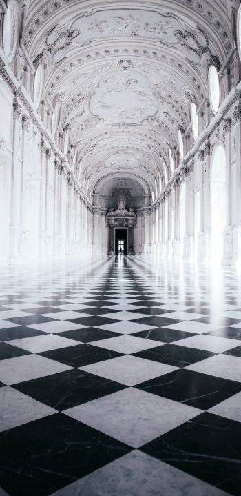 Venaria Reale, palace, white Wallpaper 1440x2960