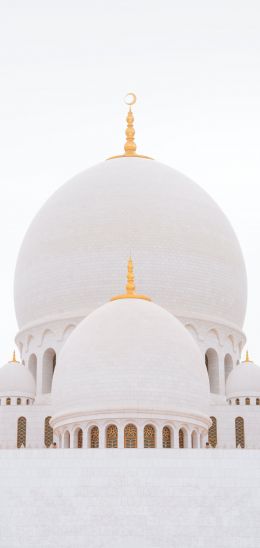 mosque, white, dome Wallpaper 1080x2280