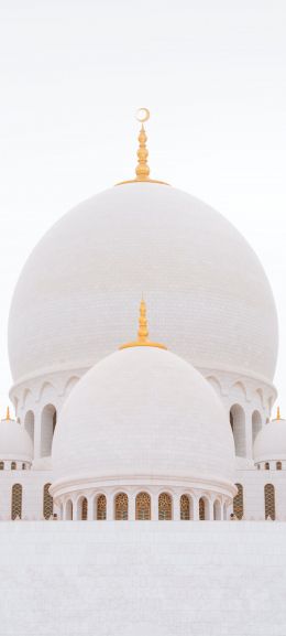 Обои 1080x2400 мечеть, белый, купола