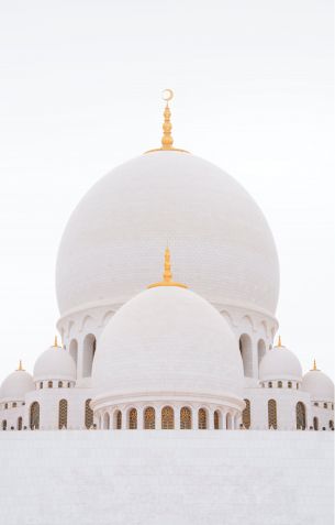 Обои 3831x6000 мечеть, белый, купола