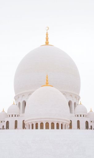 mosque, white, dome Wallpaper 1200x2000