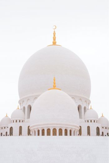 Обои 640x960 мечеть, белый, купола