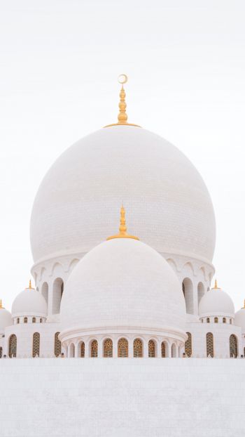 Обои 1080x1920 мечеть, белый, купола