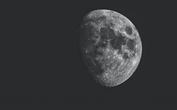 moon, satellite, black and white Wallpaper 2560x1600