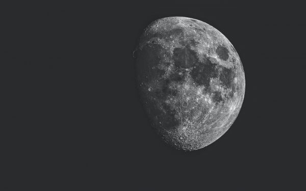 moon, satellite, black and white Wallpaper 2560x1600