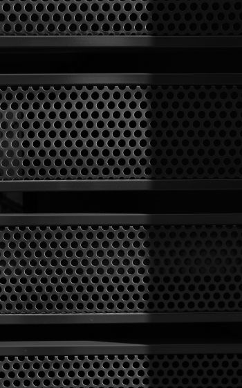 Обои 800x1280 решетка, черный, минимализм