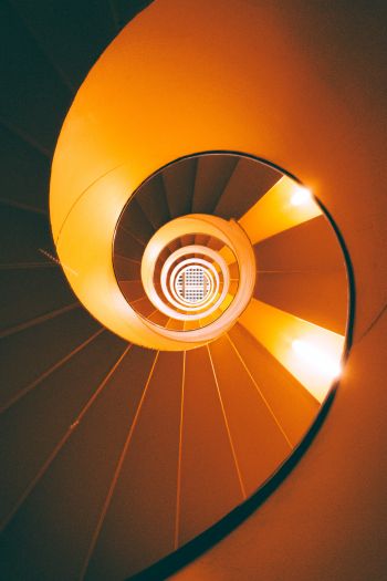 helix, staircase Wallpaper 640x960
