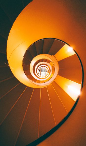 helix, staircase Wallpaper 600x1024