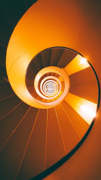 helix, staircase Wallpaper 640x1136