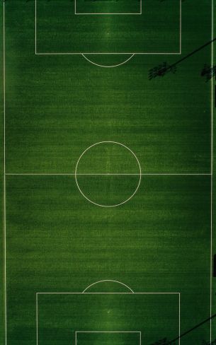 soccer field, top view, green Wallpaper 1600x2560
