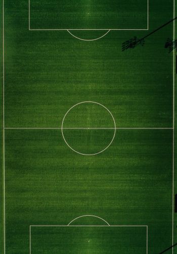 soccer field, top view, green Wallpaper 1640x2360