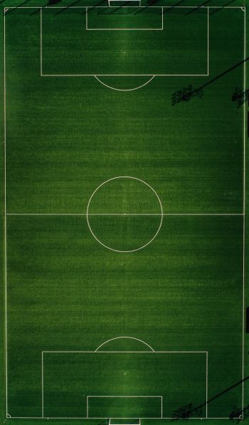 soccer field, top view, green Wallpaper 600x1024