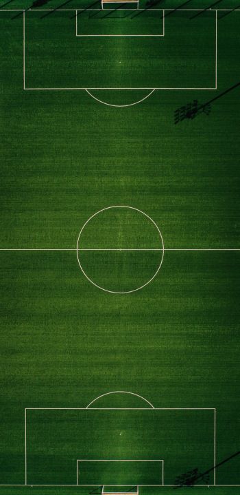 soccer field, top view, green Wallpaper 1080x2220