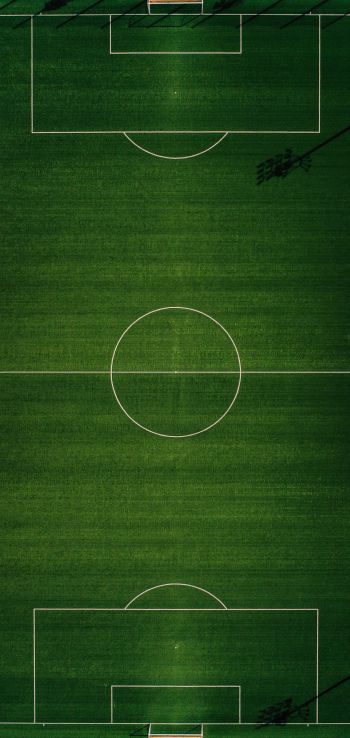 soccer field, top view, green Wallpaper 1440x3040