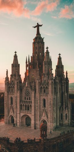 Tibidabo, Barcelona, Spain Wallpaper 1080x2220