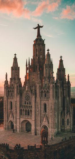 Tibidabo, Barcelona, Spain Wallpaper 1080x2280