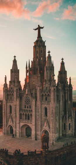 Tibidabo, Barcelona, Spain Wallpaper 1080x2340