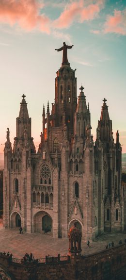 Tibidabo, Barcelona, Spain Wallpaper 720x1600