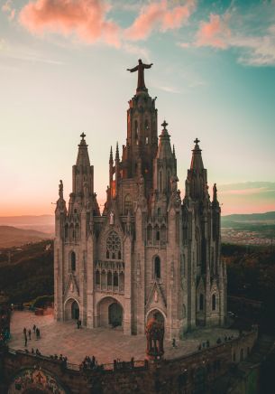 Tibidabo, Barcelona, Spain Wallpaper 1668x2388