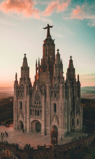 Tibidabo, Barcelona, Spain Wallpaper 1200x2000