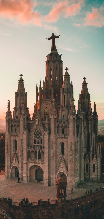 Обои 1440x3040 Тибидабо, Барселона, Испания