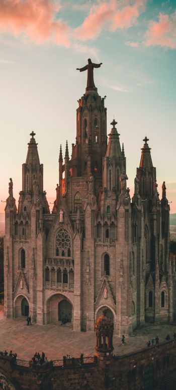 Tibidabo, Barcelona, Spain Wallpaper 1080x2400