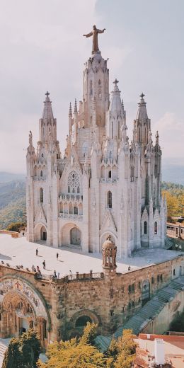 Tibidabo, Barcelona, Spain Wallpaper 720x1440