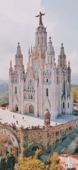 Tibidabo, Barcelona, Spain Wallpaper 1080x2340