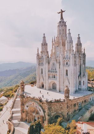 Tibidabo, Barcelona, Spain Wallpaper 1668x2388