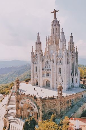 Tibidabo, Barcelona, Spain Wallpaper 640x960