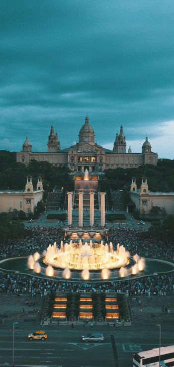 Montjuic, Barcelona, Spain Wallpaper 720x1520