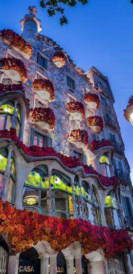 Barcelona, Spain, building Wallpaper 1080x2220