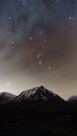 Glen Etiv, Ballachulish, Great Britain, milky way Wallpaper 640x1136