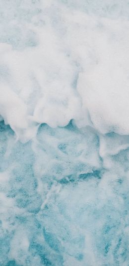 Norway, blue water, foam, sea Wallpaper 1080x2220